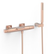 Robinet thermostatique mural pour baignoire et douche Or Rose Mat 24K - TRES 19017489OPM