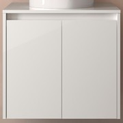 Meuble de salle de bains 2 portes NOJA 600 white gloss - SALGAR 104253