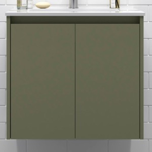 Meuble de salle de bains 2 portes NOJA 600 Green satin - SALGAR 104267