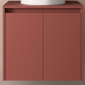 Meuble de salle de bains 2 portes NOJA 600 Red satin - SALGAR 104268