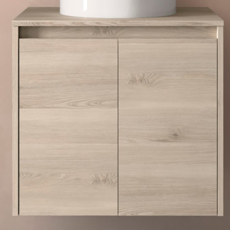 Meuble de salle de bains 2 portes NOJA 600 Chêne naturel - SALGAR 104269