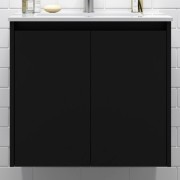 Meuble de salle de bains 2 portes NOJA 700 Black satin - SALGAR 104274