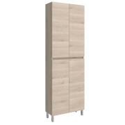 Colonne Infinity 60X181X24 4 Portes Chêne Naturel - SALGAR 112584