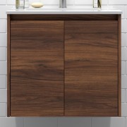 Meuble de salle de bains 2 portes NOJA 700 Noyer maya - SALGAR 104280