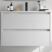Meuble de salle de bains 2 portes NOJA 800 White gloss - SALGAR 104281