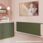 Ventilo-Radiateur chauffage central 1856W horizontal Fassane Neo - Acova VNX2-074-080-BF