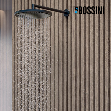 Ensemble pomme de tête et bras de douche 280mm noir mat Apice - Bossini H70430I073