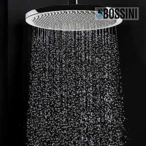 Ensemble pomme de tête douche 280mm bras vertical chromé Apice - Bossini H31430D030