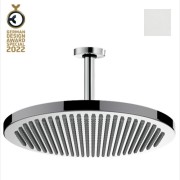 Ensemble pomme de tête douche 280mm bras vertical blanc mat Apice - Bossini H31430D045