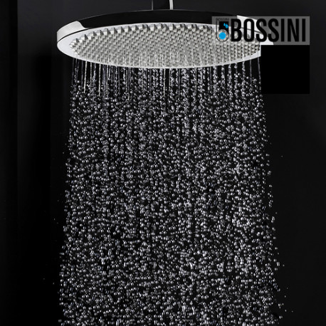 Ensemble pomme de tête douche 280mm bras vertical noir mat Apice - Bossini H31430D073