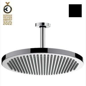 Ensemble pomme de tête douche 280mm bras vertical noir mat Apice - Bossini H31430D073