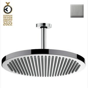 Ensemble pomme de tête douche 280mm bras vertical nickel brossé Apice - Bossini H31430D094