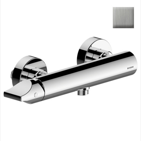 Mitigeur monocommande de douche nickel brossé Apice - Bossini Z00514094