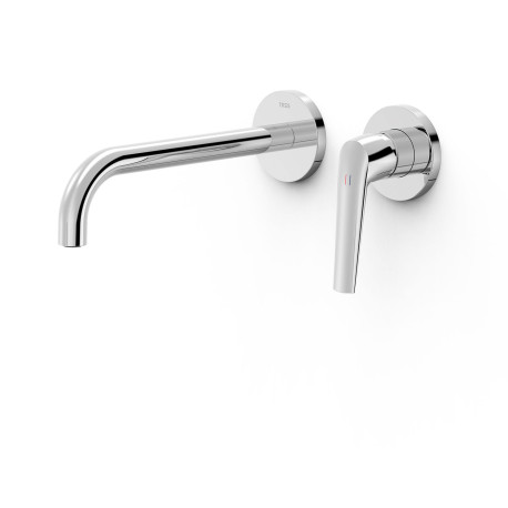 Façade mitigeur lavabo Chrome - TRES 28130022