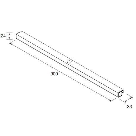 Applique OPTIMUS 900 CHROMÉ BRILLANT luminaire led IP44 - SALGAR 103348