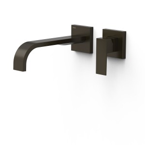 Mitigeur lavabo encastré bec 240 mm Noir Bronze - TRES 00630022KMB 