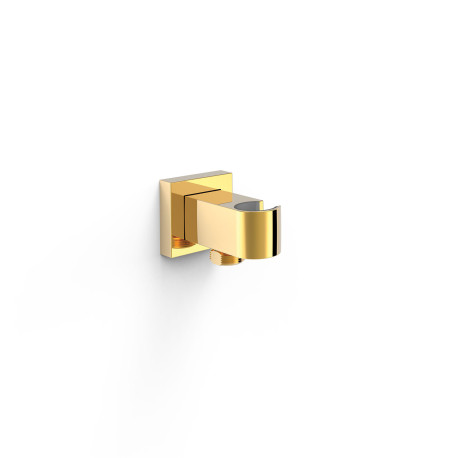 Support fixe avec arrivée d’eau pour douchette Or 24K - TRES 20218221OR 