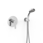 Kit douche mitigeur encastré à 1 voie Rapid‑box Chromé - TRES 21527702 