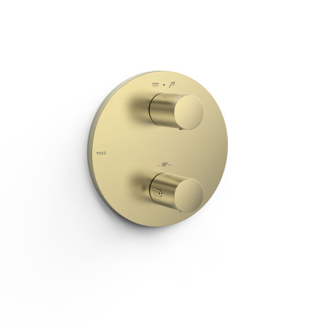 Mitigeur pour boîtier encastré Therm‑box 2 voies Cava Doré  - TRES 26225001CA 