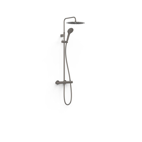Ensemble douche robinet thermostatique 2 voies Over‑wall  Graphite - TRES 19039314GR 