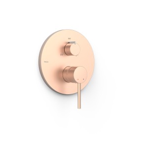 Mitigeur douche pour boîtier encastré Rapid‑box 3 voies Or Rose Mat 24K - TRES 26227310OPM 