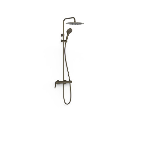 Ensemble douche mitigeur 2 voies Fuji Noir Bronze - TRES 28119101KMB 