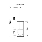 Porte-balai de sol  Acier - TRES 10733605AC 