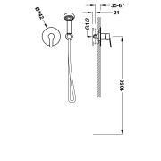 Kit douche mitigeur encastré à 1 voie Rapid‑box Chromé - TRES 21527702 