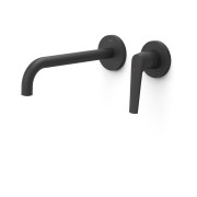 Façade mitigeur lavabo Noir mat - TRES 28130022NM