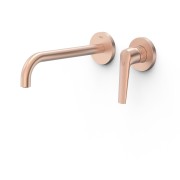 Façade mitigeur lavabo Or Rose Mat 24K - TRES 28130022OPM