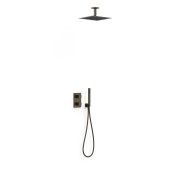 Kit de douche 2 voies pour boîtier encastré Therm‑box Noir Bronze - TRES 00635003KMB