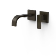 Mitigeur lavabo encastré bec 180 mm Noir Bronze - TRES 00630021KMB