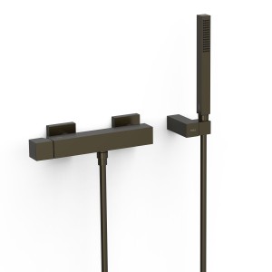 Mitigeur mural pour douche Noir Bronze - TRES 00716703KMB