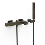 Mitigeur mural pour baignoire et douche Noir Bronze - TRES 0071700203KMB