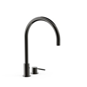 Lavabo mitigeur sur gorge Noir Bronze STUDY - TRES 26110501KM