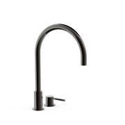Lavabo mitigeur sur gorge Noir Bronze STUDY - TRES 26110501KM