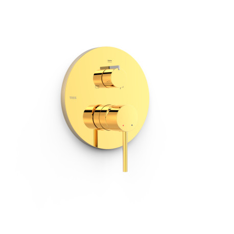 Mitigeur douche pour boîtier encastré Rapid‑box 3 voies Or 24K - TRES 26227310OR
