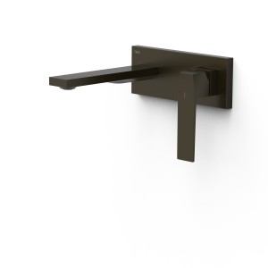 Mitigeur lavabo encastré bec 180 mm Noir Bronze - TRES 20230031KMB