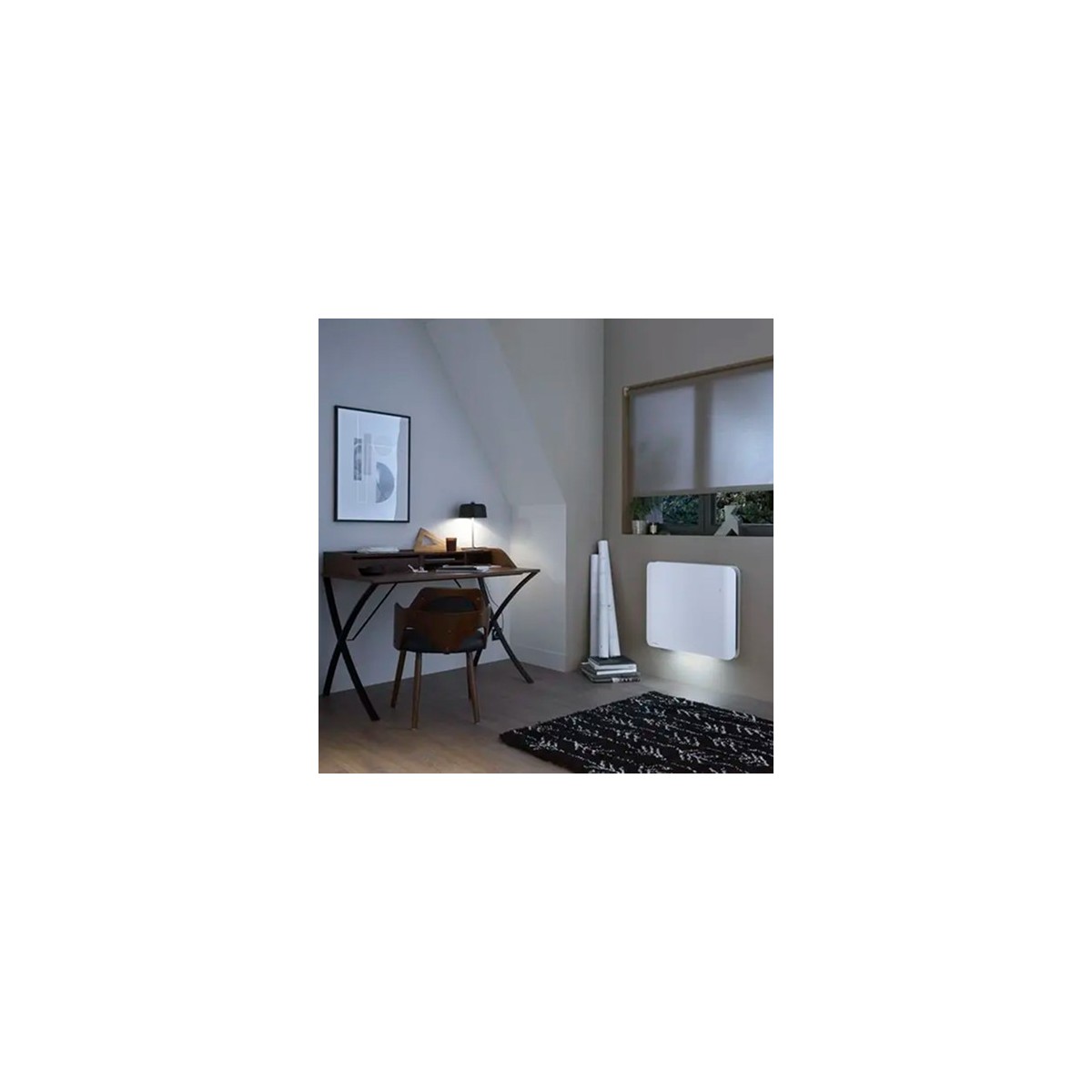 Radiateur Fonte NOIROT DOOK 750W horizontal blanc connecté NEN3362TCEC