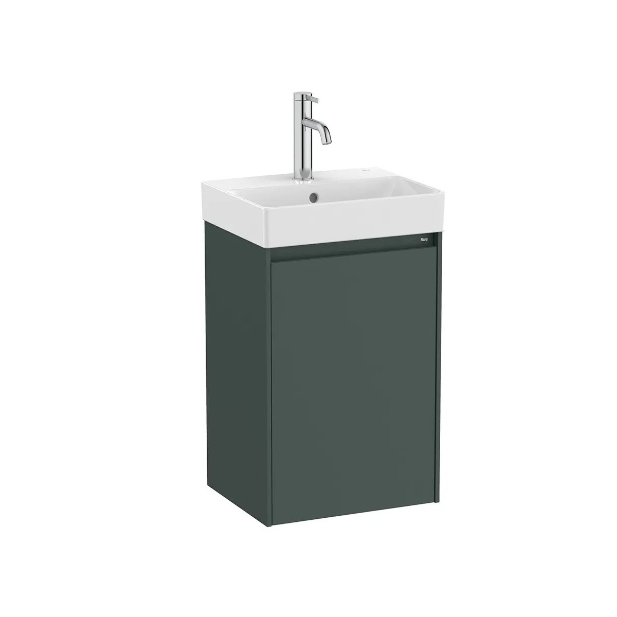 Meuble lave mains Ona Unik 1 Porte 40cm Vert Mat - Roca A851677513