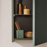 Colonne salle de bains retournable 1 porte 2 étagères Delta Colonne 35cm Vert Mat - Roca A857637513