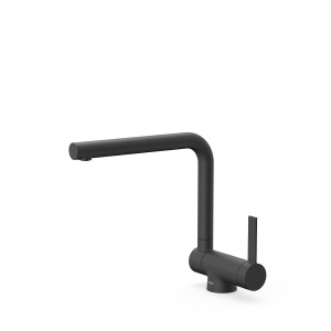 Mitigeur cuisine à bec rabattable Noir