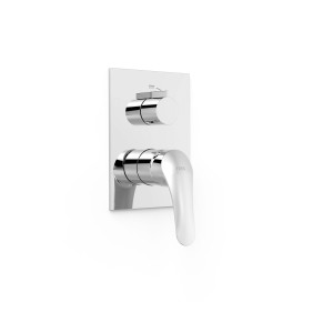 Pièce apparente pour boîtier encastré Rapid-box 2 voies Chrome - TRES 21628110 