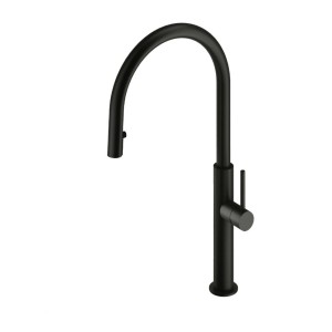 Mitigeur évier inox blackmat avec aérateur amovible - CRISTINA ONDYNA KX50913 