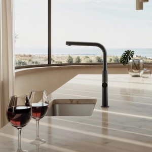 Mitigeur évier inox blackmat - CRISTINA ONDYNA KX53513 