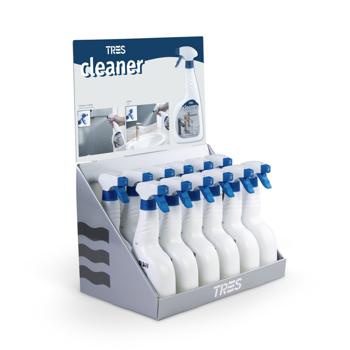 Tres Cleaner Produit nettoyant de robinets pour salle de bains et cuisine  - TRES 134100106CB12 