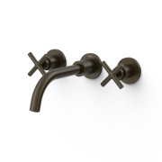Mélangeur encastré pour lavabo Noir Bronze - TRES 28330002KMB 