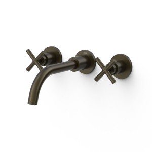Mélangeur encastré pour lavabo Noir Bronze - TRES 28330002KMB 