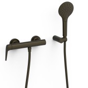 Mitigeur mural pour douche Noir Bronze - TRES 28116701KMB 