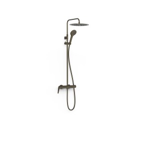 Ensemble douche mitigeur 2 voies Fuji Noir Bronze - TRES 28119701KMB 